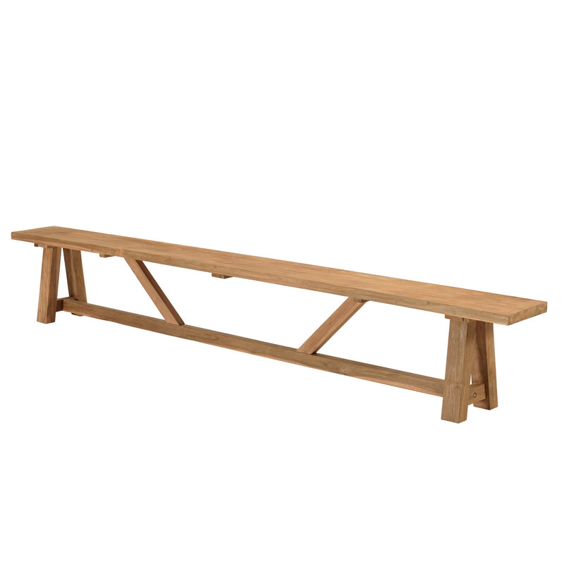 Kally - Banc De Jardin - Teck Recyclé - Marron