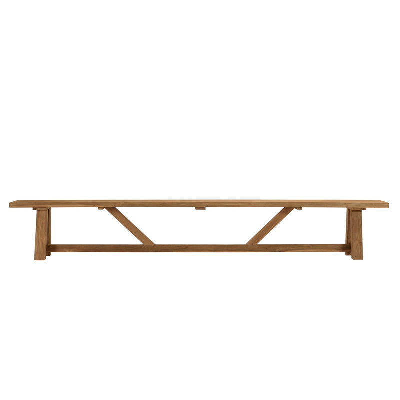 Kally - Banc De Jardin - Teck Recyclé - Marron