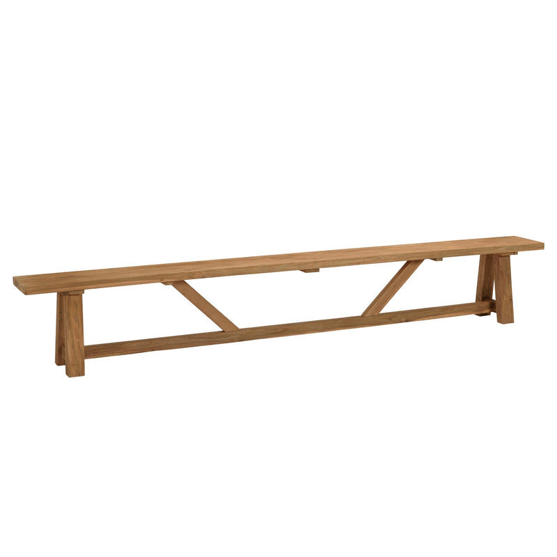 Kally - Banc De Jardin - Teck Recyclé - Marron
