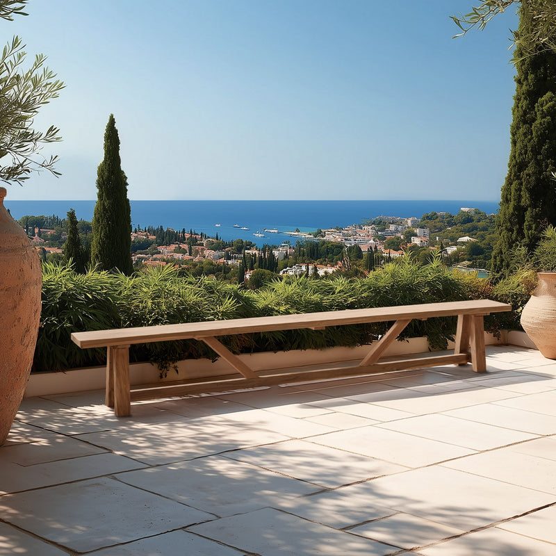 Kally - Banc De Jardin - Teck Recyclé - Marron