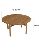 Kally - Table Basse De Jardin - Teck Recyclé - Marron