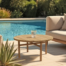 Kally - Table Basse De Jardin - Teck Recyclé - Marron