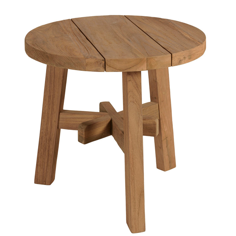 Kally - Table D'Appoint De Jardin - Teck Recyclé - Marron