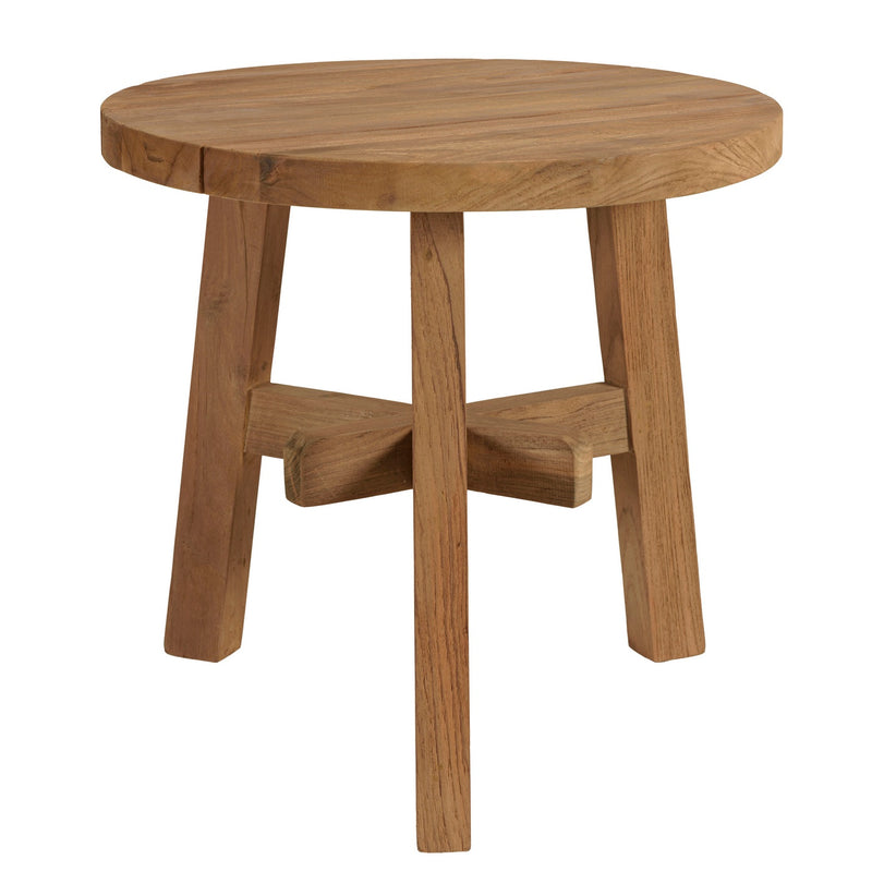 Kally - Table D'Appoint De Jardin - Teck Recyclé - Marron
