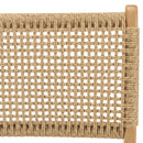 Valeria - Lot De 2 Chaises Jardin - Teck/Rotin Synthétique - Bois Clair/Beige