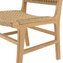 Valeria - Lot De 2 Chaises Jardin - Teck/Rotin Synthétique - Bois Clair/Beige
