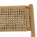 Valeria - Lot De 2 Chaises Jardin - Teck/Rotin Synthétique - Bois Clair/Beige