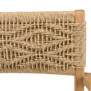 Valeria - Lot De 2 Fauteuils Jardin - Teck/Rotin Synthétique - Bois Clair/Beige
