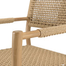 Valeria - Lot De 2 Fauteuils Jardin - Teck/Rotin Synthétique - Bois Clair/Beige