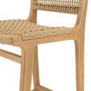 Valeria - Lot De 2 Tabourets Bar De Jardin - Bois Clair/Beige