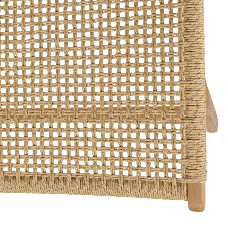 Valeria - Lot De 2 Fauteuils Jardin - Teck/Rotin Synthétique - Bois Clair/Beige
