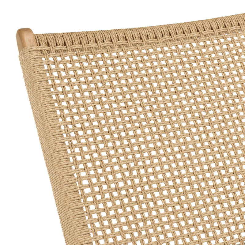Valeria - Bain De Soleil - Teck/Rotin Synthétique - Bois Clair/Beige