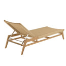 Valeria - Bain De Soleil - Teck/Rotin Synthétique - Bois Clair/Beige