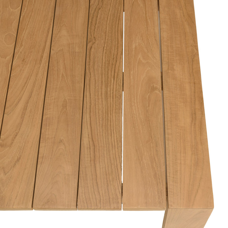 Valeria - Salon De Jardin - Rotin Synthétique/Acier/Teck/Olefin/Mousse Polyuréthane/Fibre Polyester - Beige/Blanc/Bois Clair