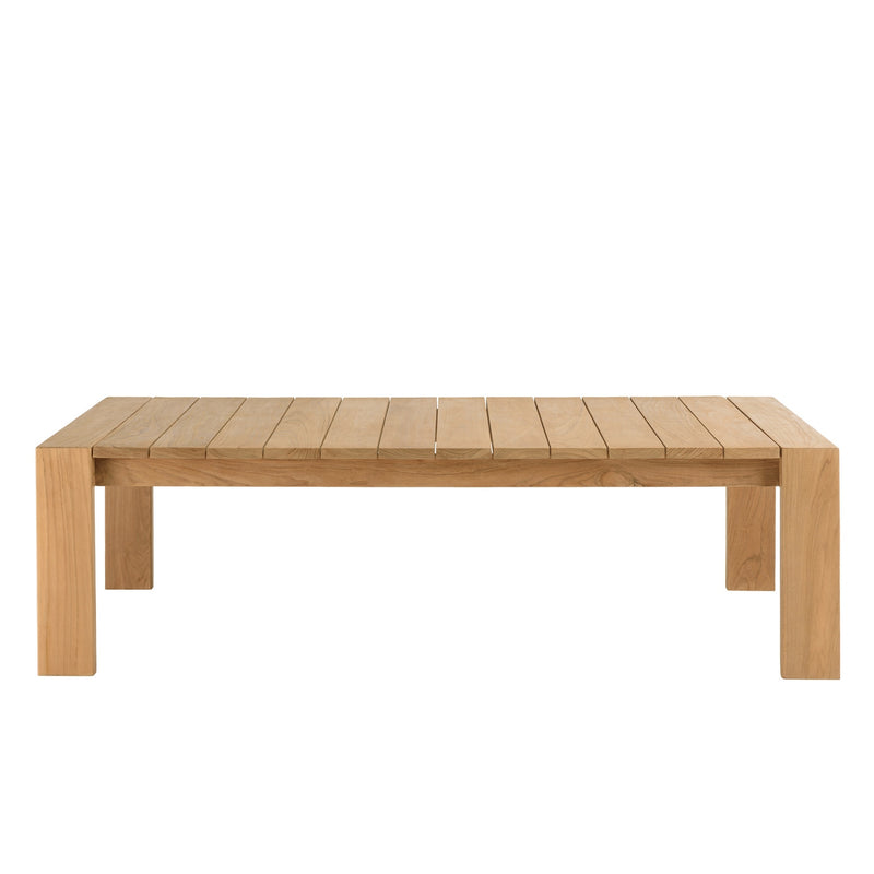 Valeria - Salon De Jardin - Rotin Synthétique/Acier/Teck/Olefin/Mousse Polyuréthane/Fibre Polyester - Beige/Blanc/Bois Clair