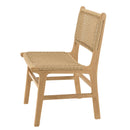 Valeria - Salon De Jardin - Teck Recyclé/Rotin Synthétique/Teck - Beige/Bois Clair/Marron