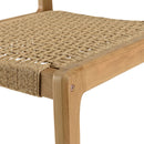 Valeria - Salon De Jardin - Teck Recyclé/Rotin Synthétique/Teck - Beige/Bois Clair/Marron