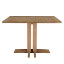 Valeria - Salon De Jardin - Teck Recyclé/Rotin Synthétique/Teck - Beige/Bois Clair/Marron/Noir