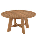 Valeria - Salon De Jardin - Teck Recyclé/Rotin Synthétique/Teck - Beige/Bois Clair/Marron