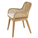 Valeria - Salon De Jardin - Bois Clair/Blanc/Beige/Marron