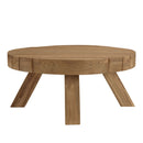 Valeria - Salon De Jardin - Teck Recyclé/Rotin Synthétique/Teck - Beige/Bois Clair/Marron