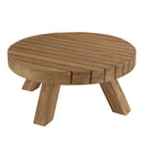 Valeria - Salon De Jardin - Teck Recyclé/Rotin Synthétique/Teck - Beige/Bois Clair/Marron