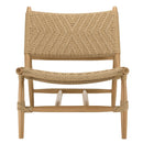 Valeria - Salon De Jardin - Teck Recyclé/Rotin Synthétique/Teck - Beige/Bois Clair/Marron