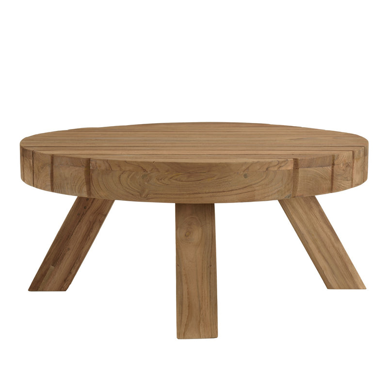 Valeria - Salon De Jardin - Teck Recyclé/Rotin Synthétique/Teck - Beige/Bois Clair/Marron