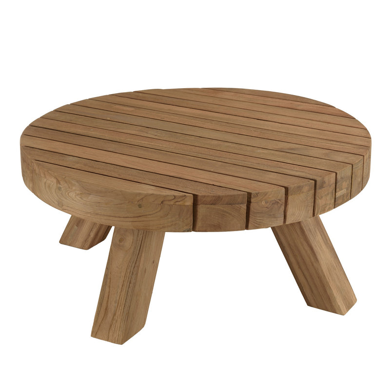 Valeria - Salon De Jardin - Teck Recyclé/Rotin Synthétique/Teck - Beige/Bois Clair/Marron