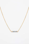 Collier Court Théa - Saphir