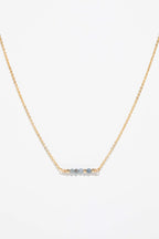Collier Court Théa - Saphir