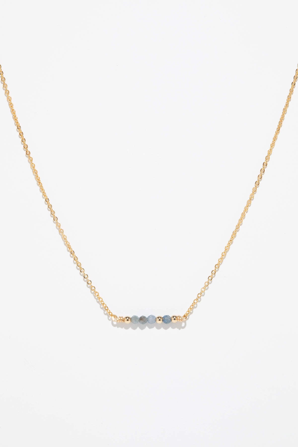 Collier Court Théa - Saphir
