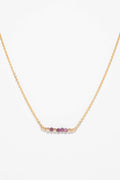 Collier Court Théa - Rubis