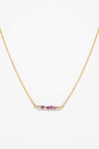 Collier Court Théa - Rubis