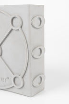 Graphic Plat - Vase - Concrete - Gray