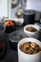 Recipiente De Cerámica Para Alimentos - Tower - Negro