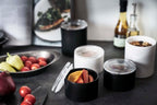 Recipiente De Cerámica Para Alimentos - Tower - Negro