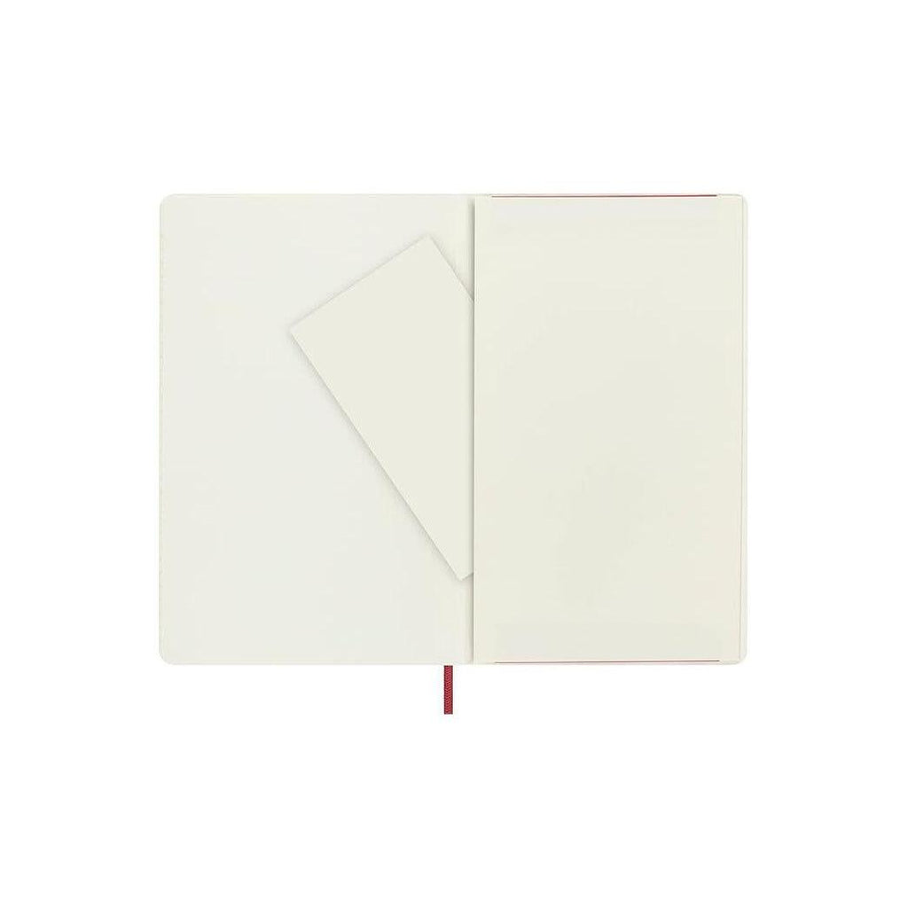 Textile Large Notebook 13x21 - Ruled Pages - Bordeaux Red
