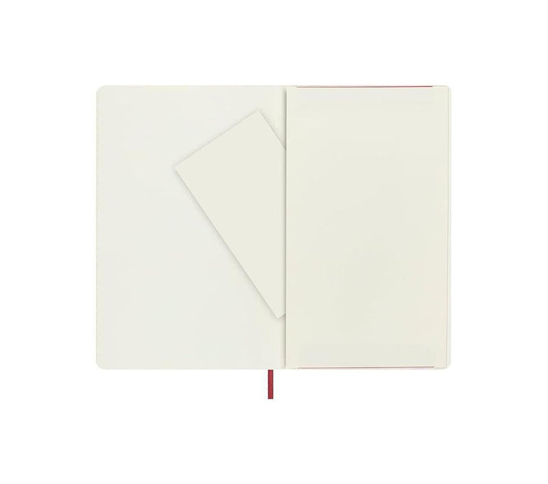 Carnet Ligné (Ruled Notebook) - Large - Couverture En Cuir - Rouge