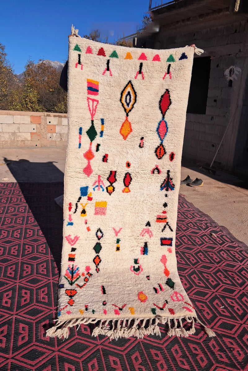 Tapis Berbère Coloré Couloir - 230 x 95 cm