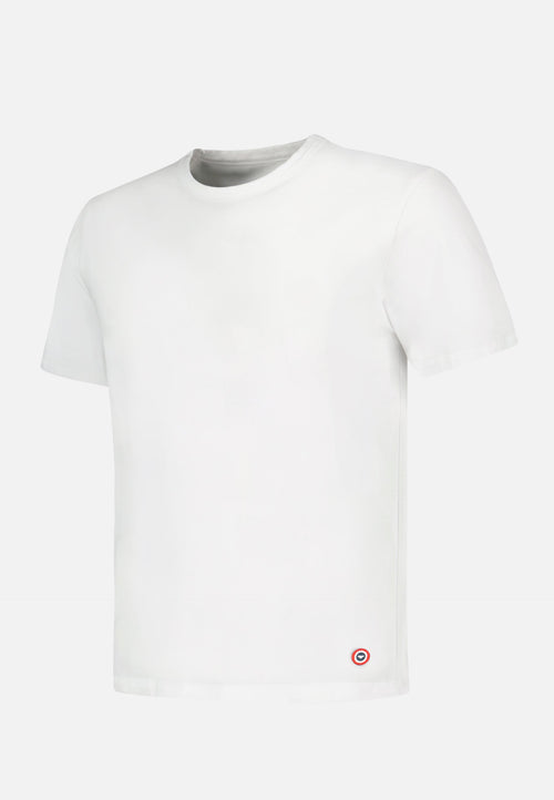 T-Shirt Homme Blanc À Manches Courtes En Coton - Formidable Blanc