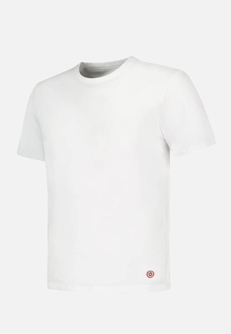T-Shirt Homme Blanc À Manches Courtes En Coton - Formidable Blanc