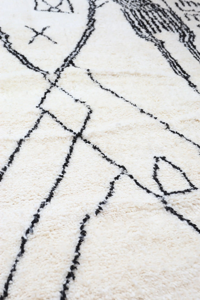 Tapis Béni Ouarain - 243 x 154 cm