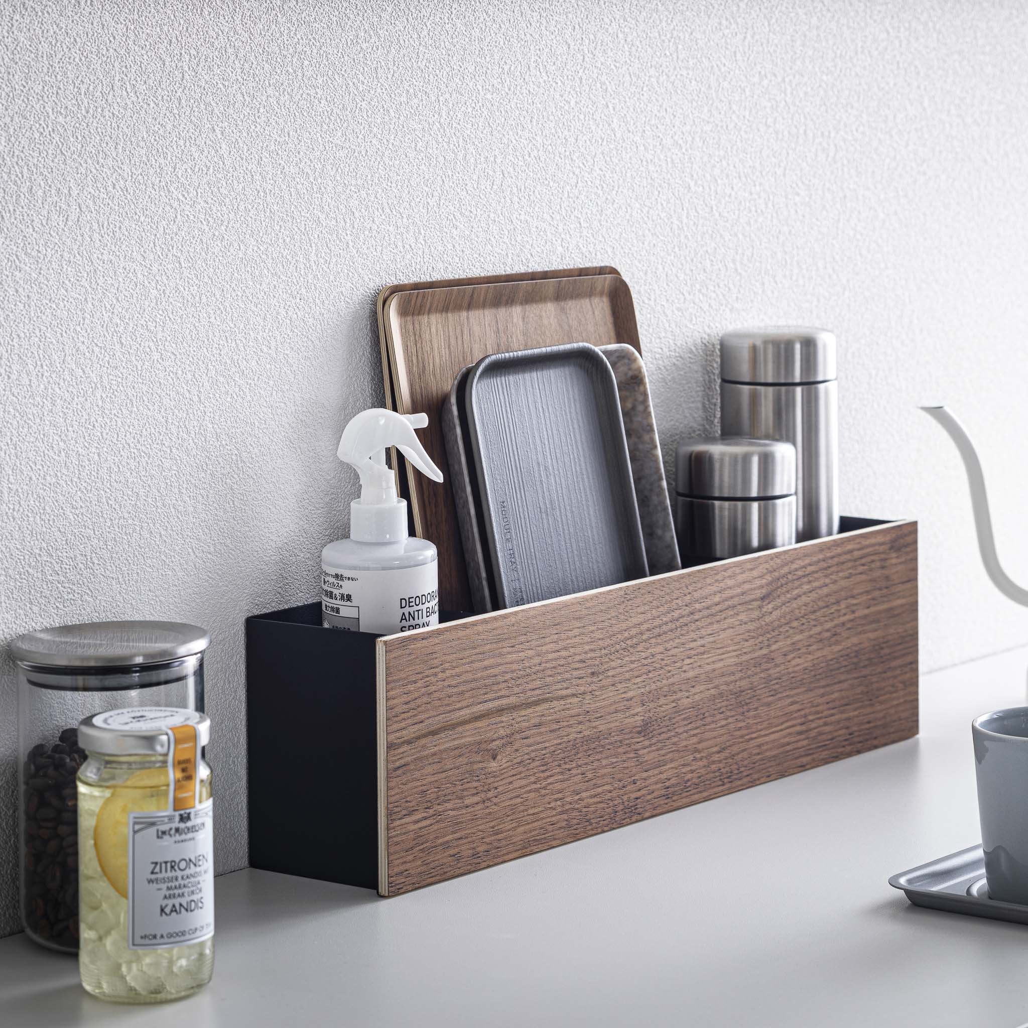 Boîte De Rangement Rin - Noir Et Bois