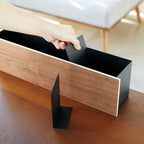 Boîte De Rangement Rin - Noir Et Bois
