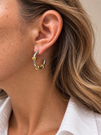 Boucles D'Oreilles Alena - Bicolore - Deux Versions Disponibles