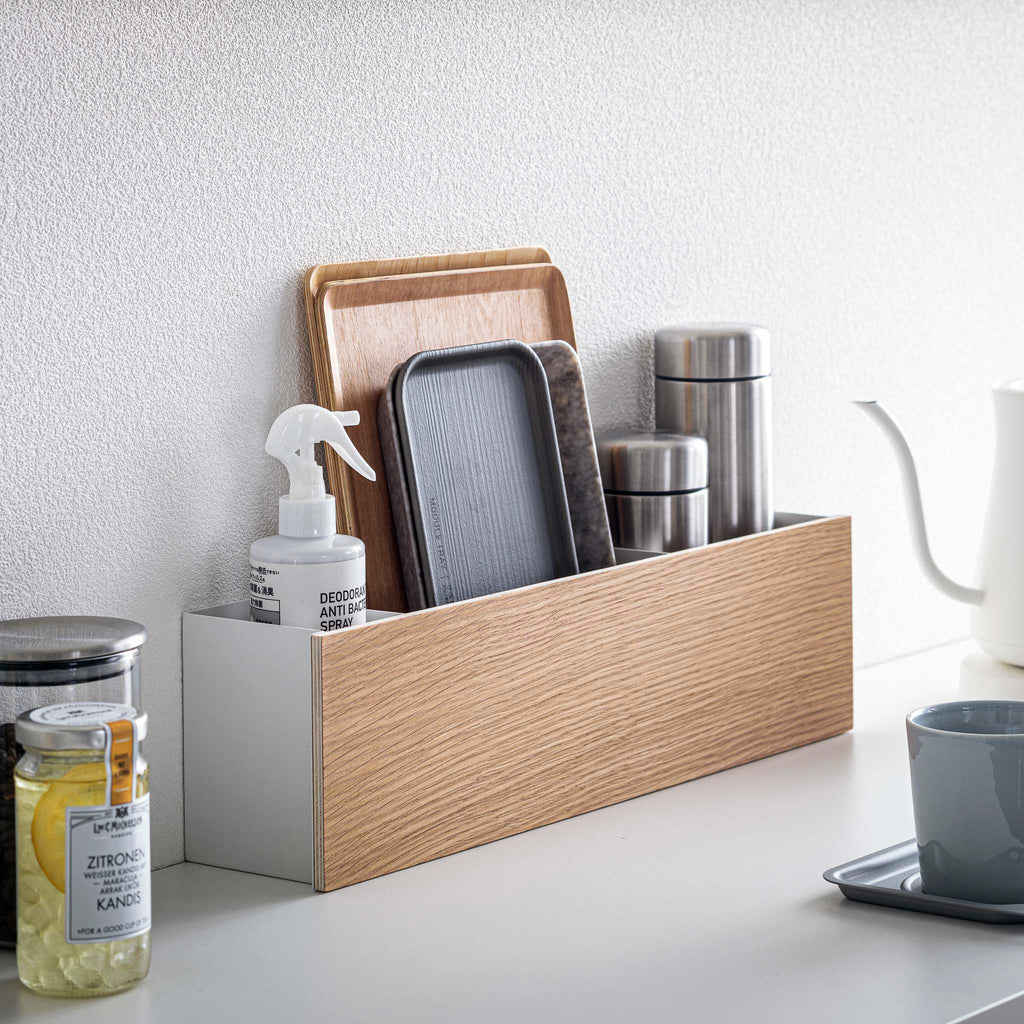 Boîte De Rangement Rin - Blanc Et Bois