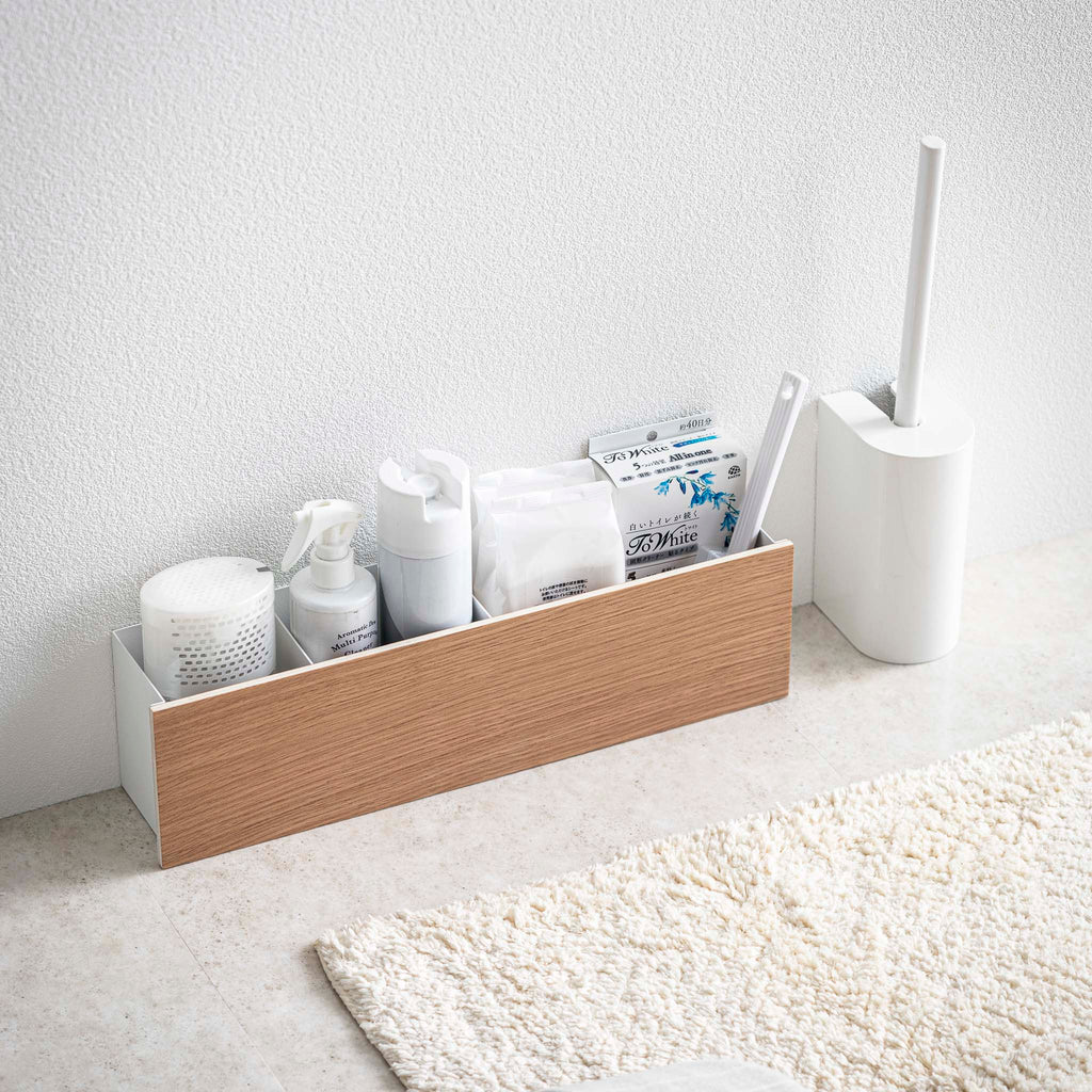 Boîte De Rangement Rin - Blanc Et Bois
