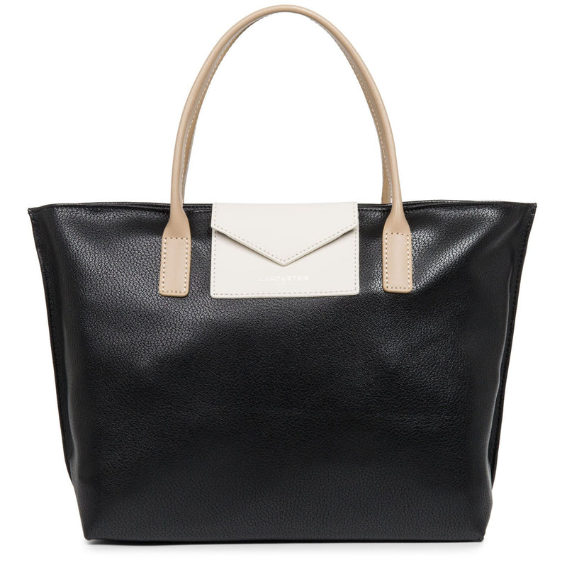 sac à main - maya #couleur_noir-ecru-nude