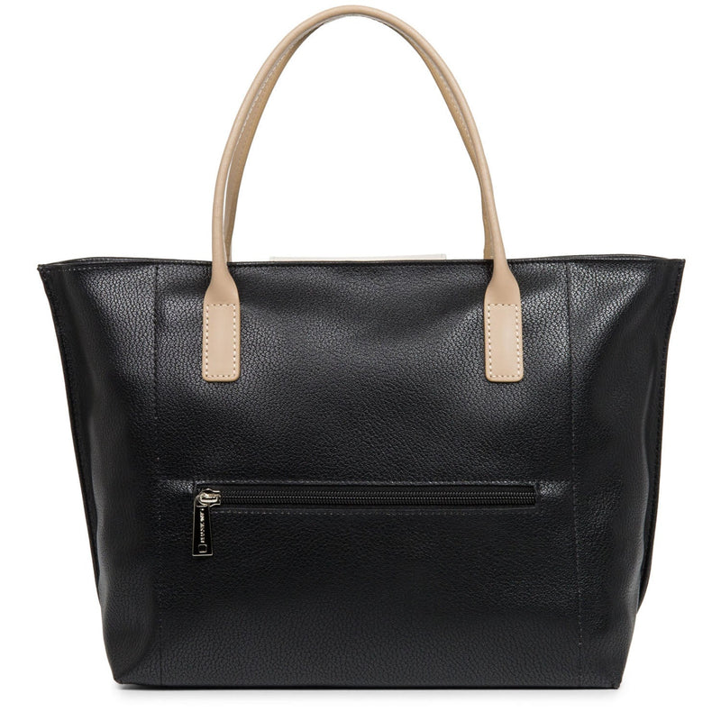 sac à main - maya #couleur_noir-ecru-nude